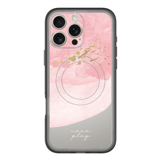 スリムプロテクションプレミアムケース with MagSafe［ pink layered ］