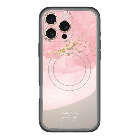 スリムプロテクションプレミアムケース with MagSafe［ pink layered ］