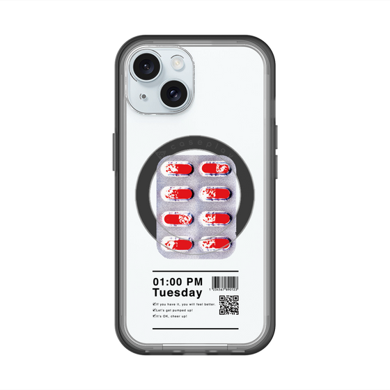 スリムプロテクションプレミアムケース with MagSafe［ 01:00 PM Tuesday ］