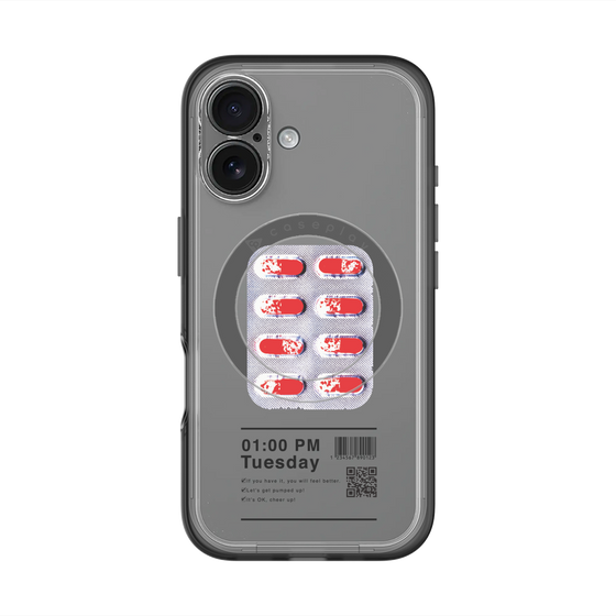 スリムプロテクションプレミアムケース with MagSafe［ 01:00 PM Tuesday ］