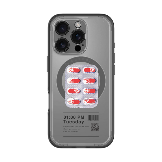 スリムプロテクションプレミアムケース with MagSafe［ 01:00 PM Tuesday ］