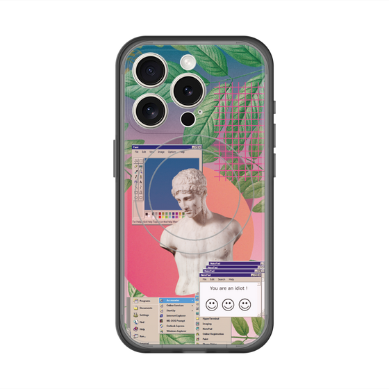 スリムプロテクションプレミアムケース with MagSafe［ vapor wave ］