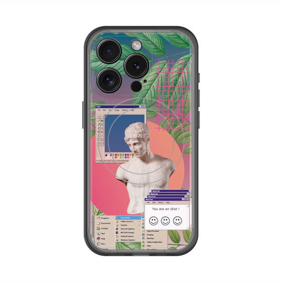 スリムプロテクションプレミアムケース with MagSafe［ vapor wave ］