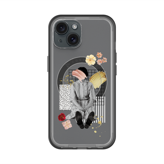 スリムプロテクションプレミアムケース with MagSafe［ Spring Picnic with Flowers ］