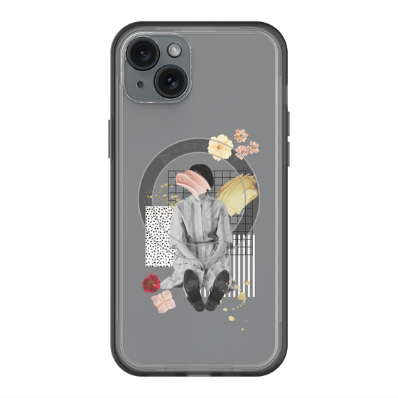 スリムプロテクションプレミアムケース with MagSafe［ Spring Picnic with Flowers ］