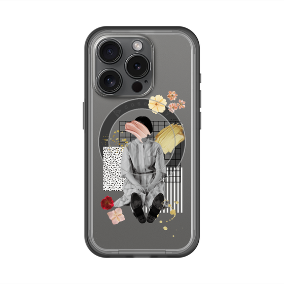 スリムプロテクションプレミアムケース with MagSafe［ Spring Picnic with Flowers ］