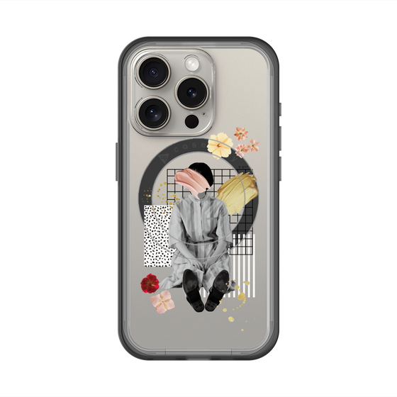 スリムプロテクションプレミアムケース with MagSafe［ Spring Picnic with Flowers ］