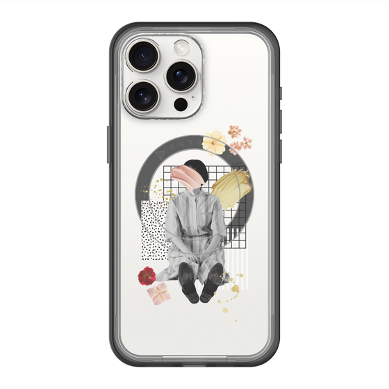 スリムプロテクションプレミアムケース with MagSafe［ Spring Picnic with Flowers ］