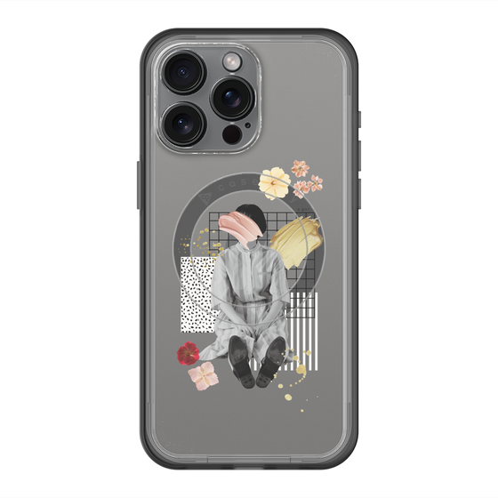 スリムプロテクションプレミアムケース with MagSafe［ Spring Picnic with Flowers ］