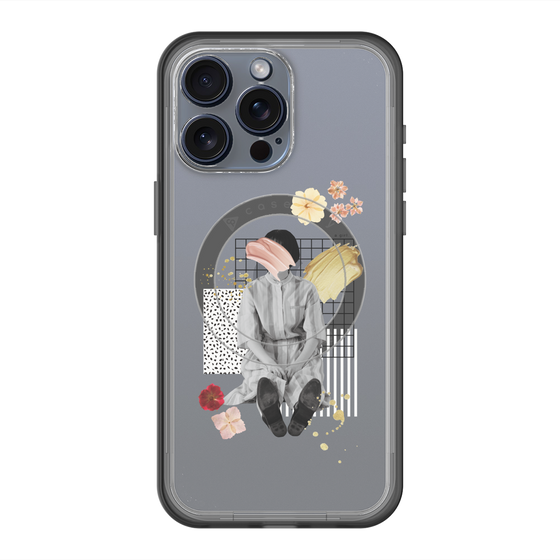 スリムプロテクションプレミアムケース with MagSafe［ Spring Picnic with Flowers ］