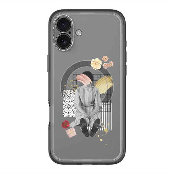 スリムプロテクションプレミアムケース with MagSafe［ Spring Picnic with Flowers ］