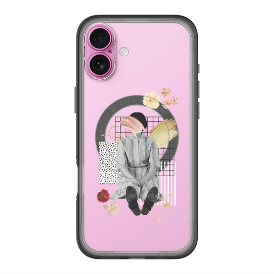 スリムプロテクションプレミアムケース with MagSafe［ Spring Picnic with Flowers ］