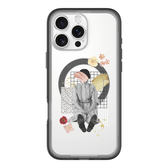 スリムプロテクションプレミアムケース with MagSafe［ Spring Picnic with Flowers ］