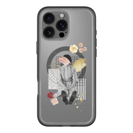 スリムプロテクションプレミアムケース with MagSafe［ Spring Picnic with Flowers ］