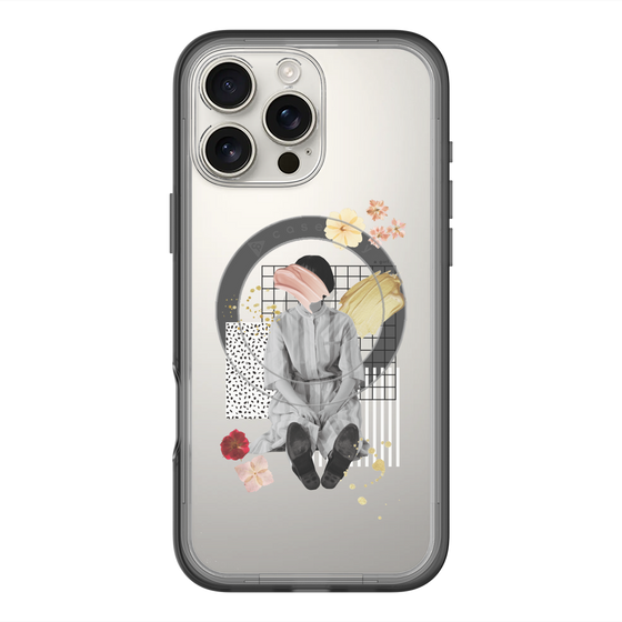 スリムプロテクションプレミアムケース with MagSafe［ Spring Picnic with Flowers ］
