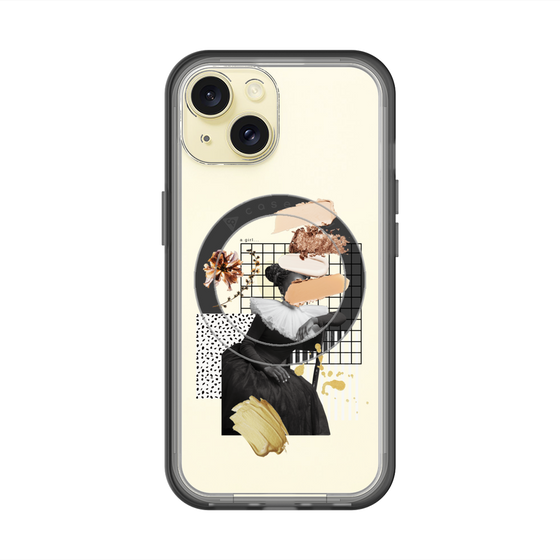 スリムプロテクションプレミアムケース with MagSafe［ Artistic Fall in Beige ］