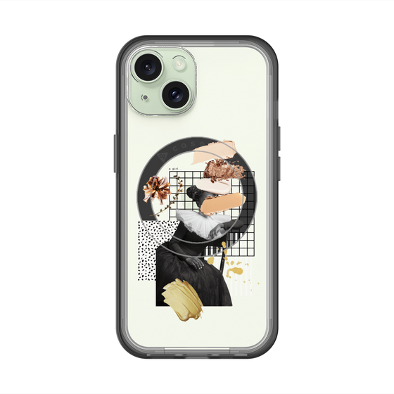 スリムプロテクションプレミアムケース with MagSafe［ Artistic Fall in Beige ］