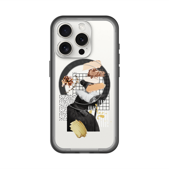 スリムプロテクションプレミアムケース with MagSafe［ Artistic Fall in Beige ］