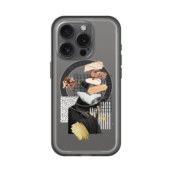 スリムプロテクションプレミアムケース with MagSafe［ Artistic Fall in Beige ］