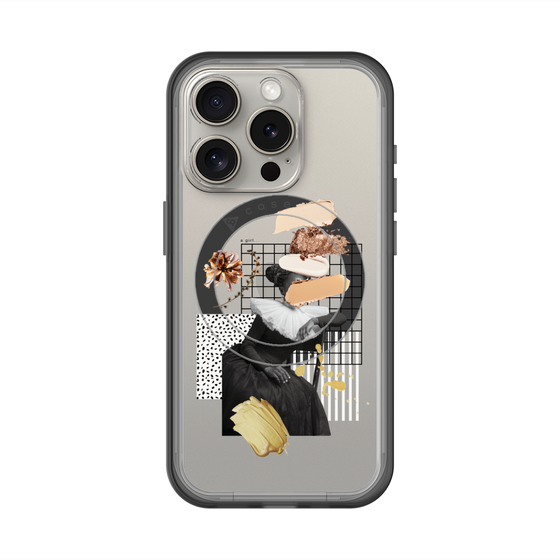 スリムプロテクションプレミアムケース with MagSafe［ Artistic Fall in Beige ］