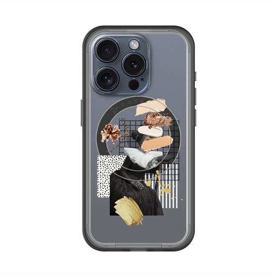 スリムプロテクションプレミアムケース with MagSafe［ Artistic Fall in Beige ］