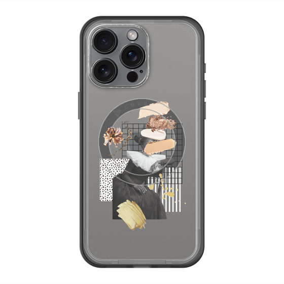 スリムプロテクションプレミアムケース with MagSafe［ Artistic Fall in Beige ］