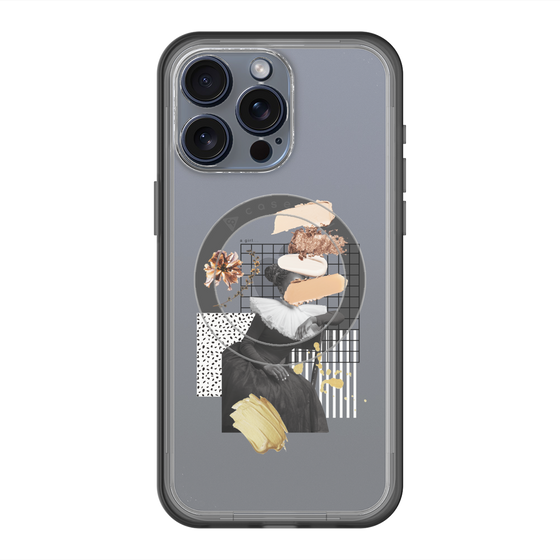 スリムプロテクションプレミアムケース with MagSafe［ Artistic Fall in Beige ］
