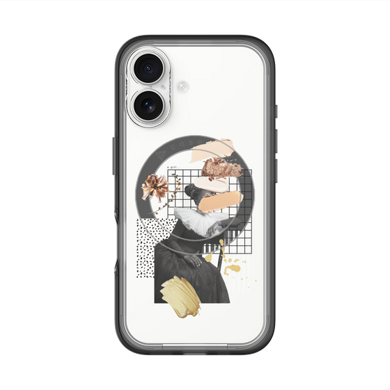 スリムプロテクションプレミアムケース with MagSafe［ Artistic Fall in Beige ］