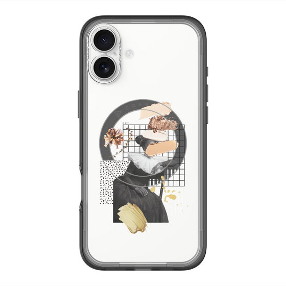 スリムプロテクションプレミアムケース with MagSafe［ Artistic Fall in Beige ］