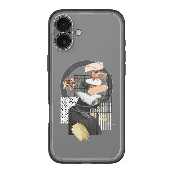スリムプロテクションプレミアムケース with MagSafe［ Artistic Fall in Beige ］
