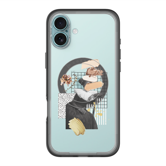 スリムプロテクションプレミアムケース with MagSafe［ Artistic Fall in Beige ］