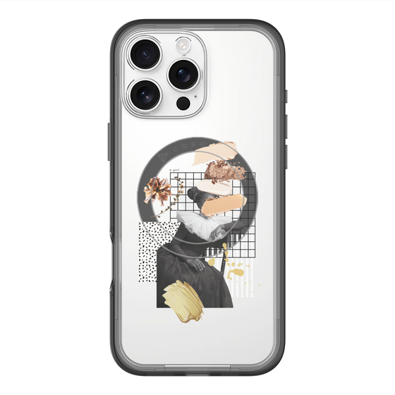 スリムプロテクションプレミアムケース with MagSafe［ Artistic Fall in Beige ］