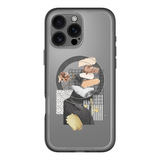 スリムプロテクションプレミアムケース with MagSafe［ Artistic Fall in Beige ］