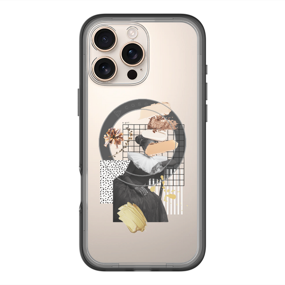 スリムプロテクションプレミアムケース with MagSafe［ Artistic Fall in Beige ］