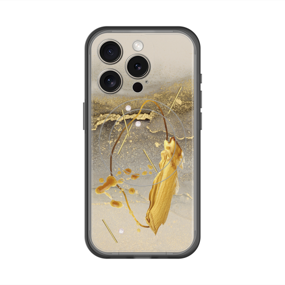 スリムプロテクションプレミアムケース with MagSafe［ Marble Nuance Painting Gray ］