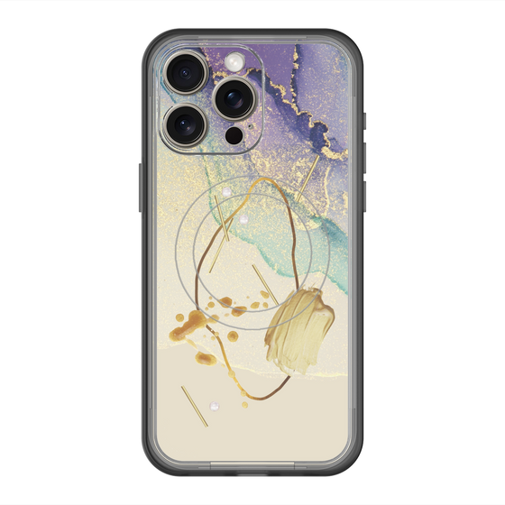 スリムプロテクションプレミアムケース with MagSafe［ Marble Nuance Painting Purple ］