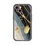スリムプロテクションプレミアムケース with MagSafe［ Marble Nuance Painting Black ］