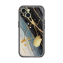 スリムプロテクションプレミアムケース with MagSafe［ Marble Nuance Painting Black ］