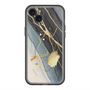 スリムプロテクションプレミアムケース with MagSafe［ Marble Nuance Painting Black ］