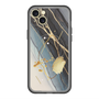 スリムプロテクションプレミアムケース with MagSafe［ Marble Nuance Painting Black ］