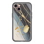 スリムプロテクションプレミアムケース with MagSafe［ Marble Nuance Painting Black ］