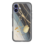 スリムプロテクションプレミアムケース with MagSafe［ Marble Nuance Painting Black ］