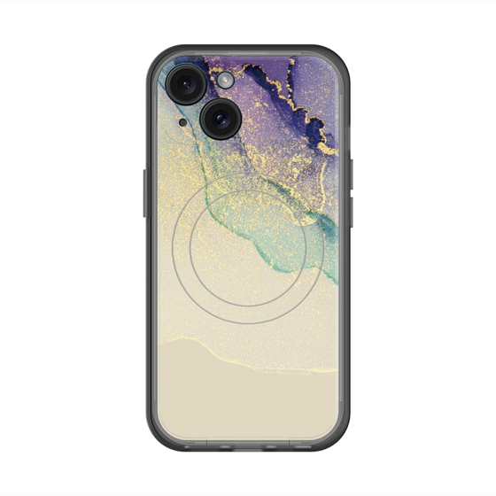 スリムプロテクションプレミアムケース with MagSafe［ Marble Purple ］