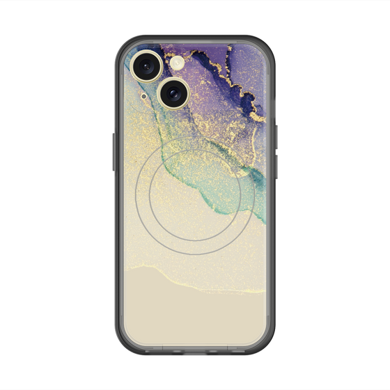 スリムプロテクションプレミアムケース with MagSafe［ Marble Purple ］