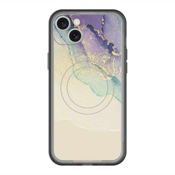 スリムプロテクションプレミアムケース with MagSafe［ Marble Purple ］