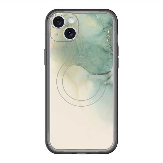 スリムプロテクションプレミアムケース with MagSafe［ Marble Green ］
