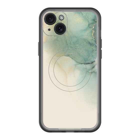 スリムプロテクションプレミアムケース with MagSafe［ Marble Green ］