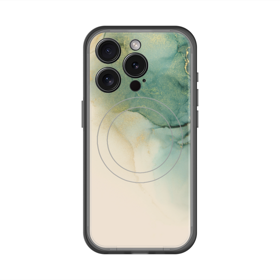 スリムプロテクションプレミアムケース with MagSafe［ Marble Green ］