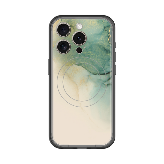 スリムプロテクションプレミアムケース with MagSafe［ Marble Green ］