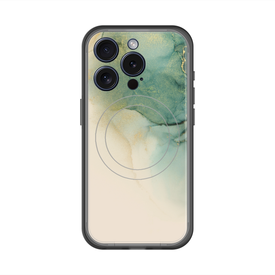 スリムプロテクションプレミアムケース with MagSafe［ Marble Green ］